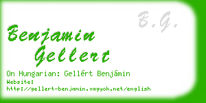 benjamin gellert business card