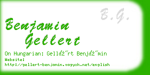 benjamin gellert business card